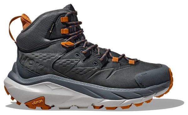 Hoka Kaha 2 GTX Grey Orange Hiking Shoes