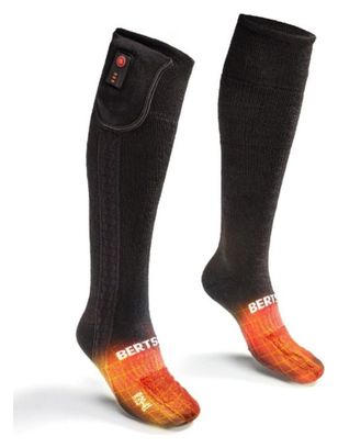 Chaussettes Chauffantes Noires - ELITE | USB - Modèle Long