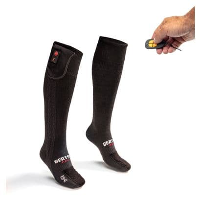 Chaussettes Chauffantes Noires - ELITE | USB - Modèle Long