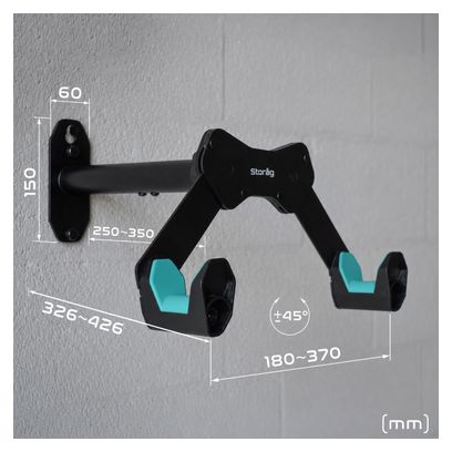 Support mural modulable