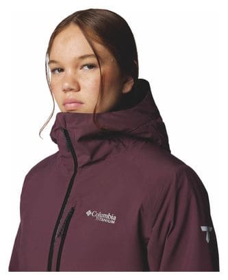 Chaqueta impermeable Columbia Explorer's Edge II para mujer Morado