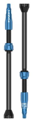 Válvulas Tubeless Lezyne CNC TLR 44mm Negro / Azul