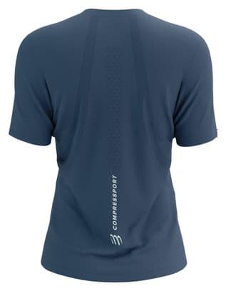 Compressport Performance Kurzarm Trikot Blau Damen