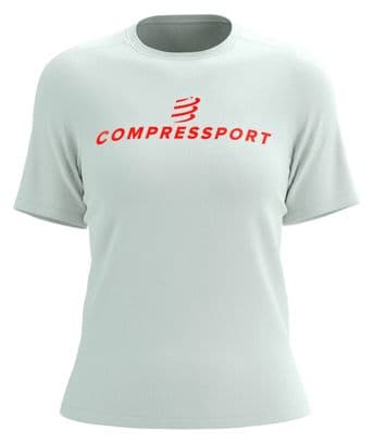 Compressport Podium Women's White Short Sleeve T-Shirt