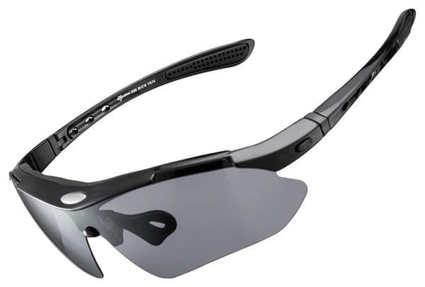 Rockbros Lunettes de vélo polarisées - Noir