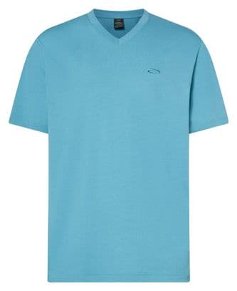 Oakley Heren Relax V-Hals Blauw Korte Mouw T-Shirt