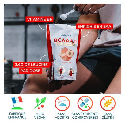 BCAA en Poudre 4.1.1 - Saveur Pêche - 228g