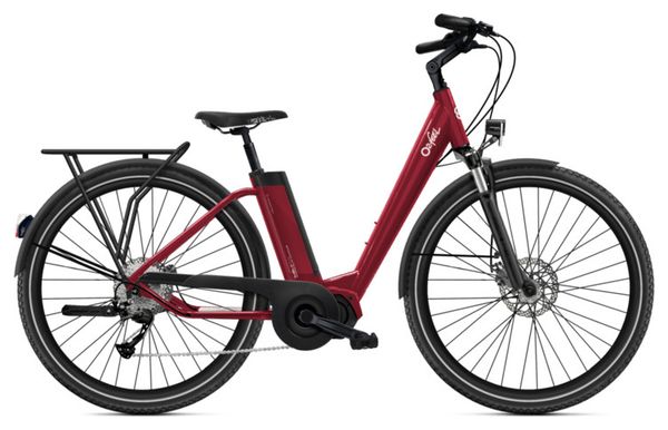 Bicicleta eléctrica de ciudad O2 Feel iVog Explorer 4.1 Univ Shimano Altus 9V 400 Wh 27.5'' Roja
