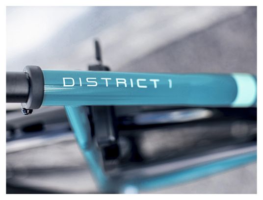 Bici da città Trek District 1 equipaggiata Lowstep Shimano Nexus 7V Teal 2023