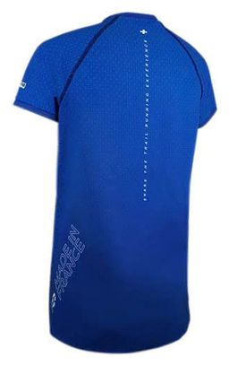 Maillot manches courtes Femme Raidlight Ripstretch Made in France Bleu