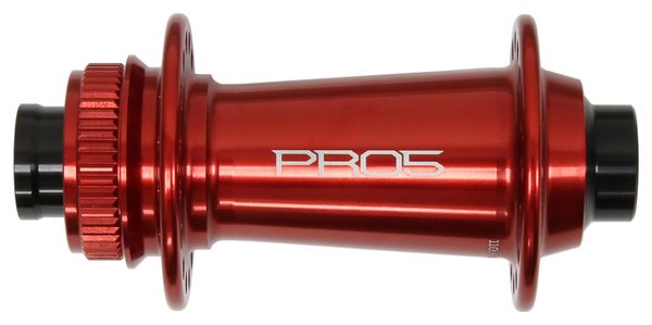 Bujes delanteros Hope Pro 5 de 32 agujeros | Boost 15x110 mm | CenterLock | Rojo