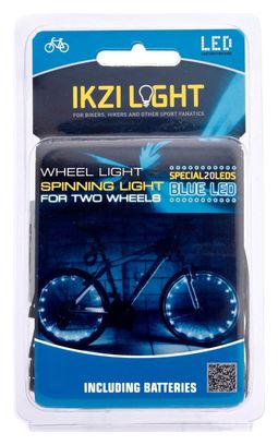 IKZI Lampe à roulette Spinning light 20 led battery blue