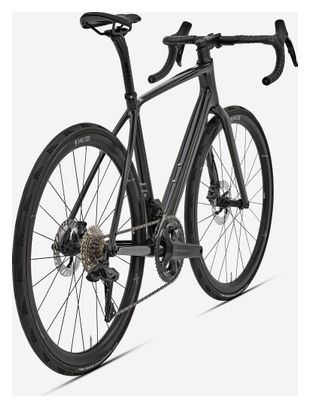 Bicicletta da strada Van Rysel EDR CF Ultra Shimano Ultegra Di2 12V 700 mm Nero