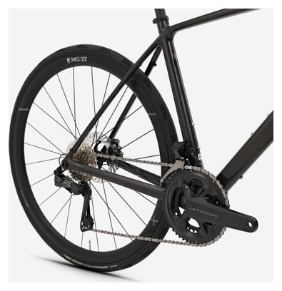 Bicicletta da strada Van Rysel EDR CF Ultra Shimano Ultegra Di2 12V 700 mm Nero