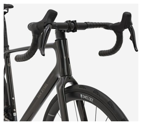 Bicicletta da strada Van Rysel EDR CF Ultra Shimano Ultegra Di2 12V 700 mm Nero