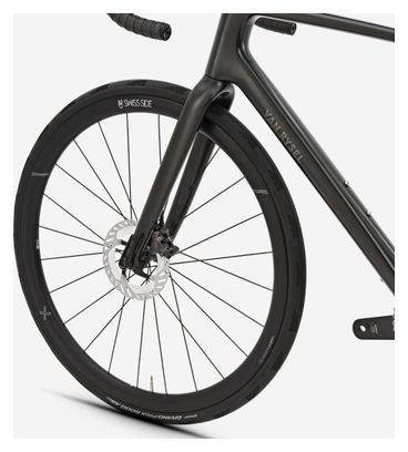 Bicicletta da strada Van Rysel EDR CF Ultra Shimano Ultegra Di2 12V 700 mm Nero
