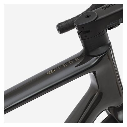 Bicicletta da strada Van Rysel EDR CF Ultra Shimano Ultegra Di2 12V 700 mm Nero