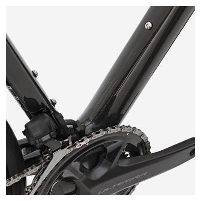 Bicicletta da strada Van Rysel EDR CF Ultra Shimano Ultegra Di2 12V 700 mm Nero