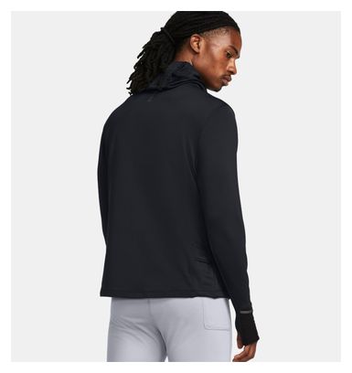 Under Armour Qualifier Cold Thermal Hooded Top Schwarz