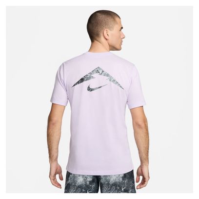 Nike Dri-Fit Trail Violet Heren T-shirt Korte Mouw