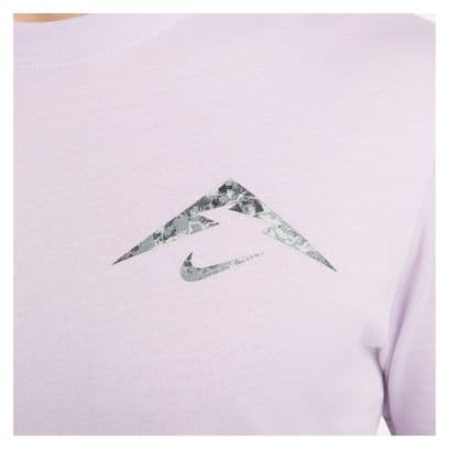Nike Dri-Fit Trail Violet Heren T-shirt Korte Mouw
