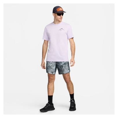 Camiseta de manga corta Nike Dri-Fit Trail Violeta para hombre