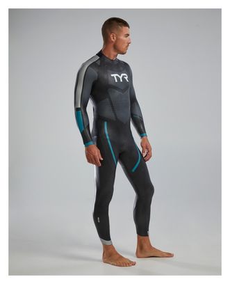 Tyr Hurricane Cat 3 Zilver/Blauw/Roze Heren Neopreen Wetsuit