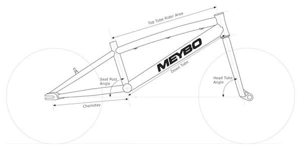 Cadre BMX Race Meybo Holeshot Gris clair / Noir 2021