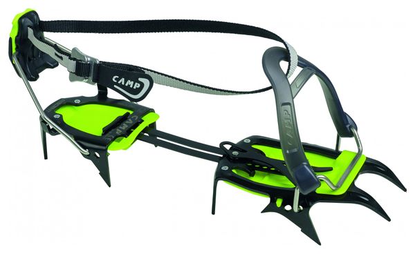 Camp Ascent Auto y Crampones verdes semiautomáticos
