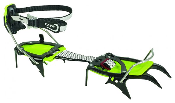 Camp Ascent Auto y Crampones verdes semiautomáticos