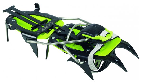 Camp Ascent Auto y Crampones verdes semiautomáticos