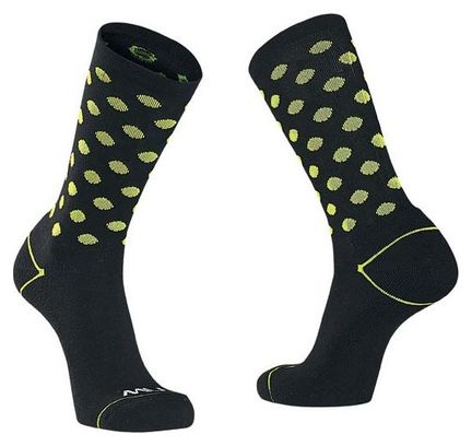 Paio di calze Northwave Core Sock Nere Gialle Fluo
