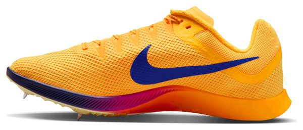 Zapatillas de atletismo Nike Zoom Rival Distance amarillas/moradas unisex