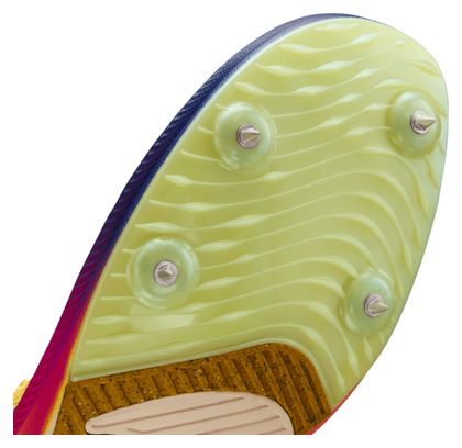 Zapatillas de atletismo Nike Zoom Rival Distance amarillas/moradas unisex