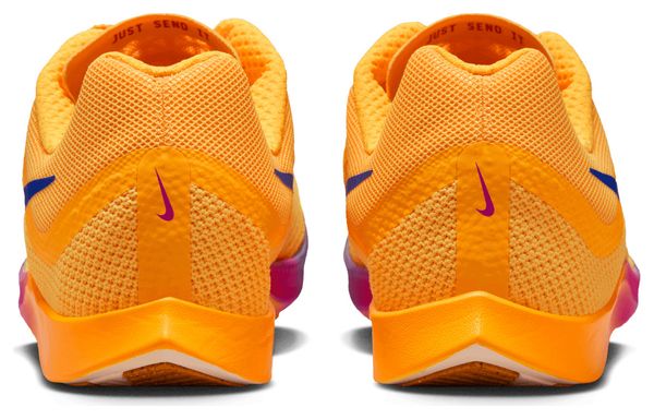 Zapatillas de atletismo Nike Zoom Rival Distance amarillas/moradas unisex