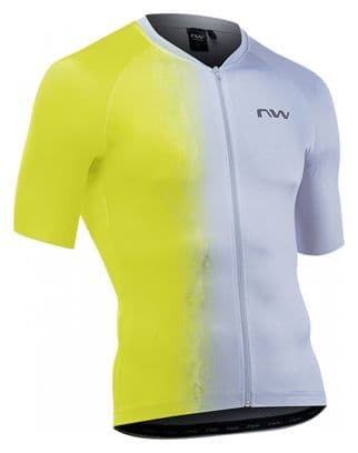 Northwave Blade Short Sleeve Jersey Grey/Yellow Fluo