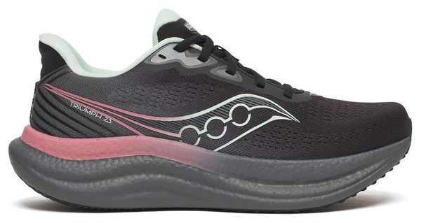 Saucony Triumph 23 Laufschuhe Schwarz/Rosa Damen