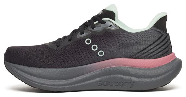 Saucony Triumph 23 Laufschuhe Schwarz/Rosa Damen