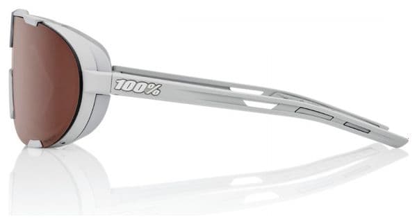 Lunettes 100% Westcraft Soft Tact Cool Gris - HiPER Miroir Silver