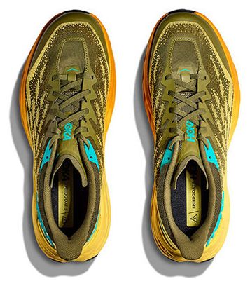 Chaussures de Trail Running Hoka Speedgoat 5 Khaki Jaune