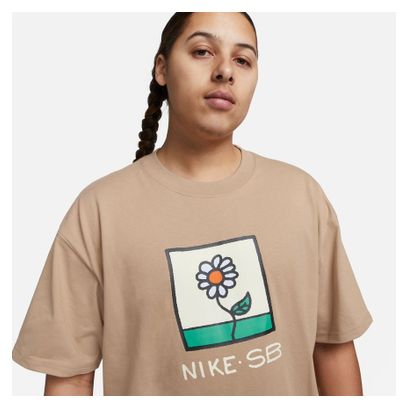 Camiseta de manga corta Nike SB Daisy Marrón