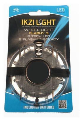IKZI Feu de roue Flashy 8 led battery