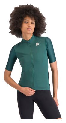 Maillot Sportful Supergiara de manga corta para mujer Verde