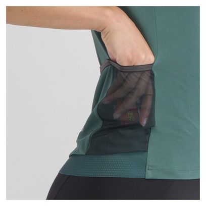 Maillot Sportful Supergiara de manga corta para mujer Verde