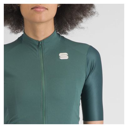 Maillot Sportful Supergiara de manga corta para mujer Verde