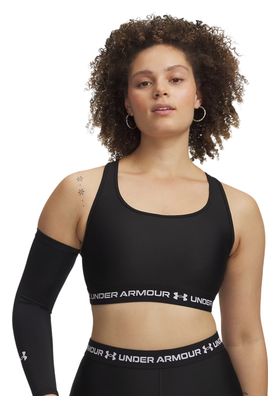 Under Armour Crossback Mid Sport-BH für Damen, schwarz