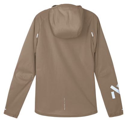 Giacca antivento NNormal Trail Wind marrone da donna