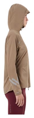 Giacca antivento NNormal Trail Wind marrone da donna