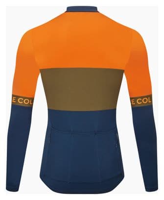 Maglia a maniche lunghe Le Col Sport blu/verde/arancio