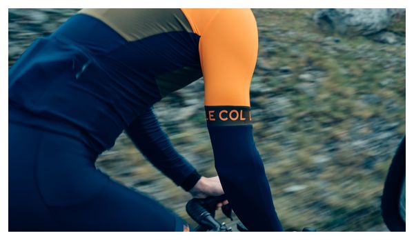 Maglia a maniche lunghe Le Col Sport blu/verde/arancio